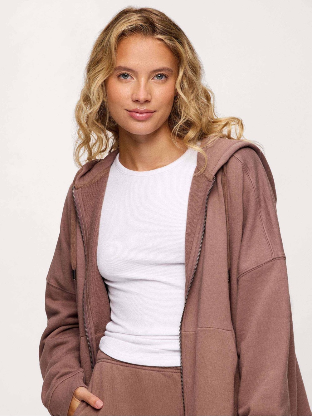 Nuuds Core Fleece Two Way Zip Hoodie